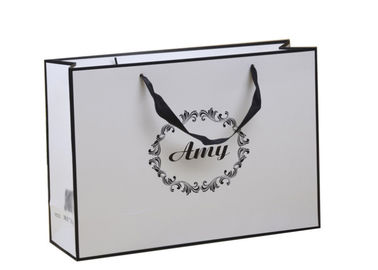 주문 현대 디자인 종이 쇼핑 백 물자 200g - 350g 백색 카드 종이 온라인 제조