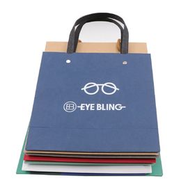 다수 색깔 관례는 종이 봉지 매트/광택 있는 박판 지상 취급을 인쇄했습니다 협력 업체