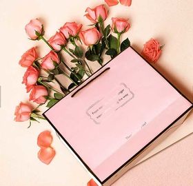 분홍색 색깔은 유효했던 서류상 쇼핑 백 대중적인 ODM/OEM를 개인화했습니다 협력 업체