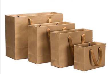 높은 내구성 관례에 의하여 인쇄되는 Kraft 종이 봉지 Eco 친절한 높은 찢김 저항 협력 업체