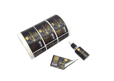 주문 UV 광택 있는 지상 주문 접착성 라벨/정유 병을 위한 스크린 인쇄 온라인 제조