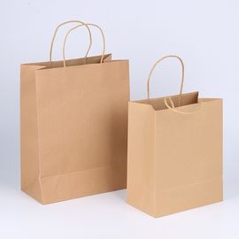 포장을 위해 유효한 재상할 수 있는 개인화된 브라운 종이 봉지 OEM/ODM 협력 업체