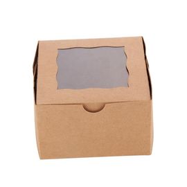 빵집 케이크는 상자, 명확한 투시창을 가진 식품 포장 상자를 나릅니다 협력 업체