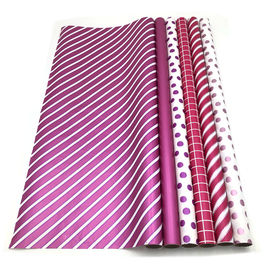유효한 두 배 옆 선물 포장지 목록 크기 70 X 500 Cm 각종 색깔 협력 업체