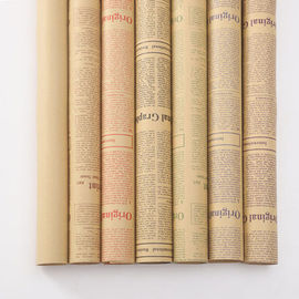 분해 가능한 포장지 크기 50 * 70cm 표백하지 않는 Kraft 종이 물자 협력 업체