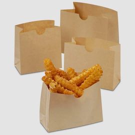 갈색 포장지 음식 부대/저항하는 Kraft 종이 식사 자루 Gusseted 유형 윤활제 협력 업체