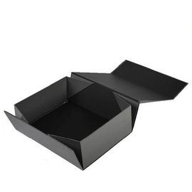 인쇄된 Foldable 관례는 선전용을 위한 Eco 친절한 까만 색깔을 상자에 넣습니다 협력 업체