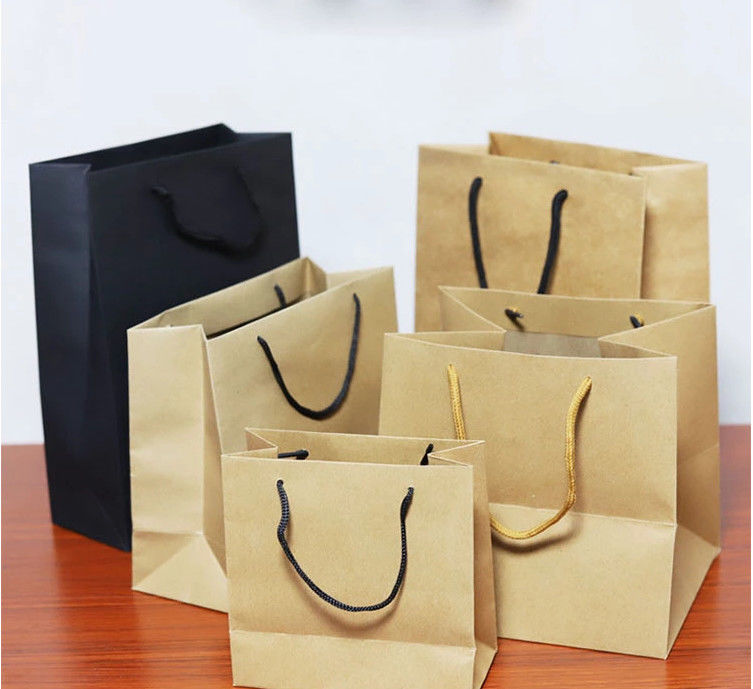 높은 내구성 관례에 의하여 인쇄되는 Kraft 종이 봉지 Eco 친절한 높은 찢김 저항 협력 업체