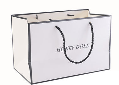 Good price OEM/ODM 백색 상품은, 로고를 가진 생물 분해성 서류상 쇼핑백 자루에 넣습니다 온라인으로