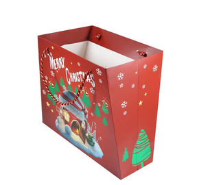 Good price 주문을 받아서 만들어진 크기는 크리스마스를 위한 인쇄한 선물 부대 광택지 물자를 개인화했습니다 온라인으로