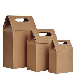 Good price 커트에 의하여 브라운 종이 봉지 높은 찢김 저항 Windowed 개인화된 손잡이는 죽습니다 온라인으로
