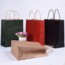 Good price 강한 방열 접착제를 가진 접히는 갈색 포장지 쇼핑 백은 강화합니다 온라인으로