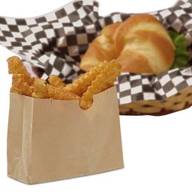 Good price 갈색 포장지 음식 부대/저항하는 Kraft 종이 식사 자루 Gusseted 유형 윤활제 온라인으로