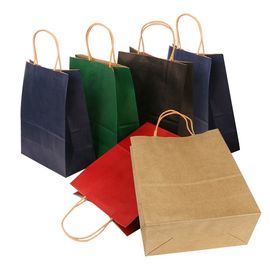 Good price 편평한 바닥 종이에 의하여 뒤틀리는 코드 손잡이를 가진 개인화된 브라운 종이 봉지 온라인으로