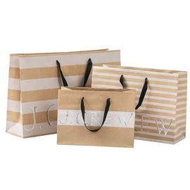 Good price 250gsm 갈색 포장지 쇼핑 백은, 상업적인 종이 봉지 주름을 맑게 합니다 온라인으로