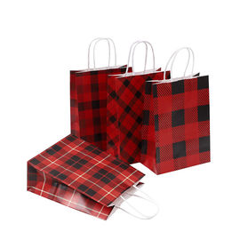 Good price 격자 원형 관례에 의하여 인쇄된 쇼핑백, 갈색 포장지 선물은 크기 16 x 8 x 22 Cm를 자루에 넣습니다 온라인으로